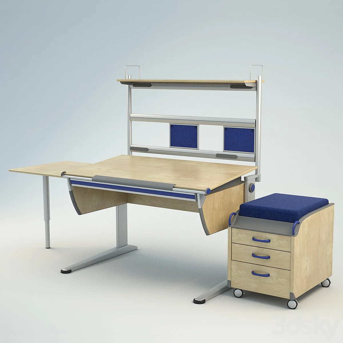 A desk in the nursery